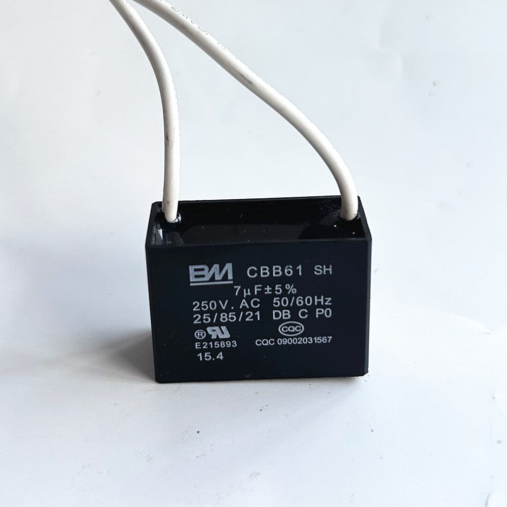 FREE SHIPPING CBB61 7mfd 7uf 7.0uf 250V VAC 50/60Hz Epoxy Resin Sealed Ceiling Fan Capacitor