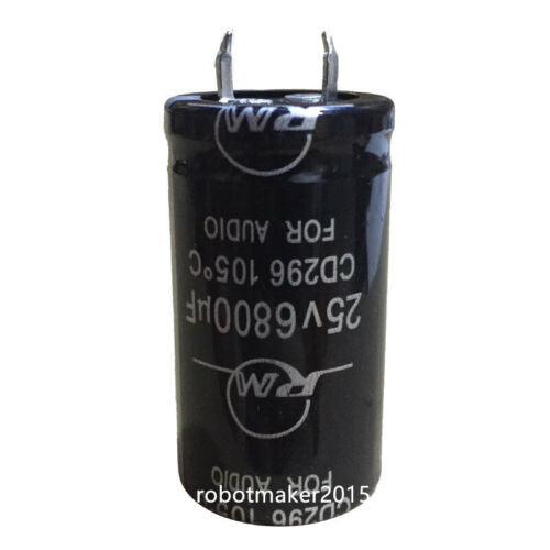 Snap-in 6800uf 6800mfd 25V 22*40 Electrolytic Capacitor For DIY Repair 105℃