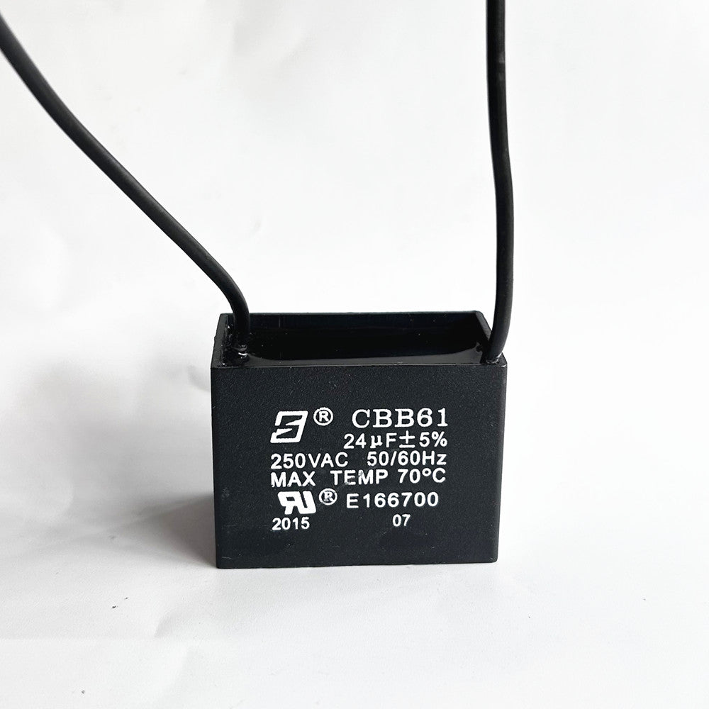 FREE SHIPPING CBB61 24mfd 24uf 24uF 250V VAC 50/60Hz Epoxy Resin Sealed Ceiling Fan Capacitor