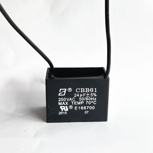 FREE SHIPPING CBB61 24mfd 24uf 24uF 250V VAC 50/60Hz Epoxy Resin Sealed Ceiling Fan Capacitor