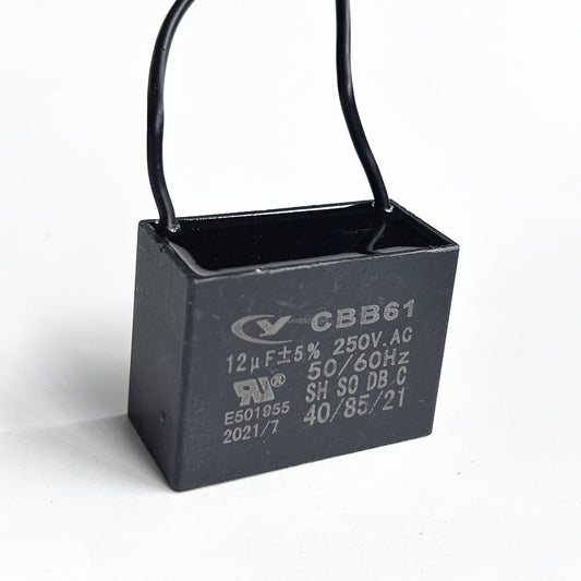 CBB61 12mfd 12uf 12 uF 250V VAC 50/60Hz Epoxy Resin Sealed Ceiling Fan Capacitor