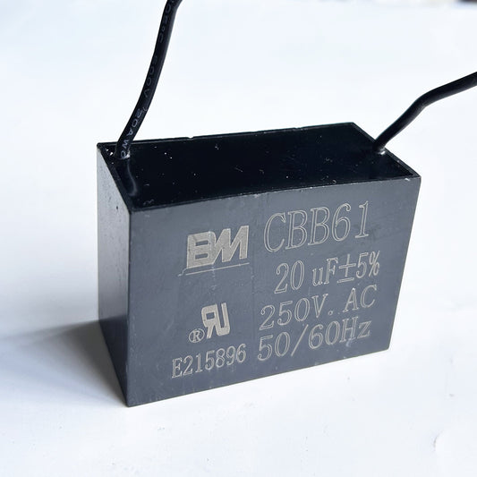 FREE SHIPPING CBB61 20mfd 20uf 20uF 250V VAC 50/60Hz Epoxy Resin Sealed Ceiling Fan Capacitor