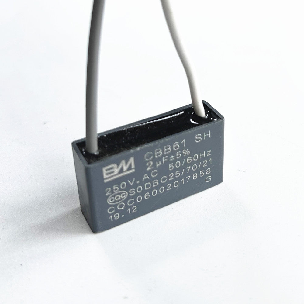 CBB61 2.0mfd 2uf 2.0 uF 250V VAC 50/60Hz Epoxy Resin Sealed Ceiling Fan Capacitor