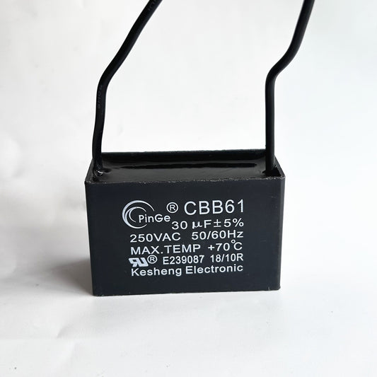 FREE SHIPPING CBB61 30mfd 30uf 30uF 250V VAC 50/60Hz Epoxy Resin Sealed Ceiling Fan Capacitor