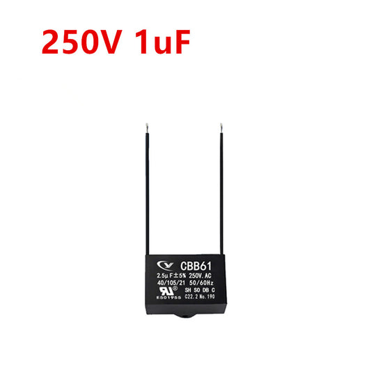 CBB61 1.0mfd 1.0uf 1.0uf 250V VAC 50/60Hz Epoxy Resin Sealed Ceiling Fan Capacitor