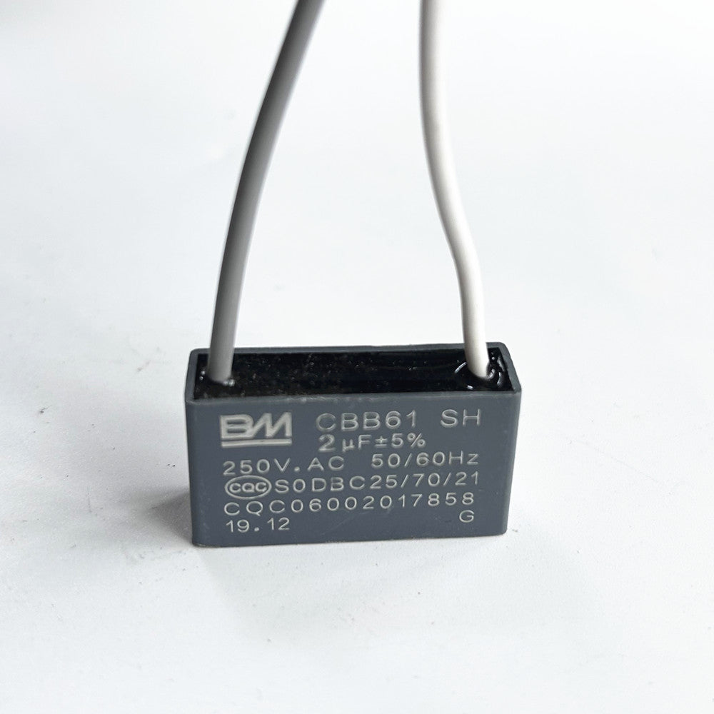 CBB61 2.0mfd 2uf 2.0 uF 250V VAC 50/60Hz Epoxy Resin Sealed Ceiling Fan Capacitor