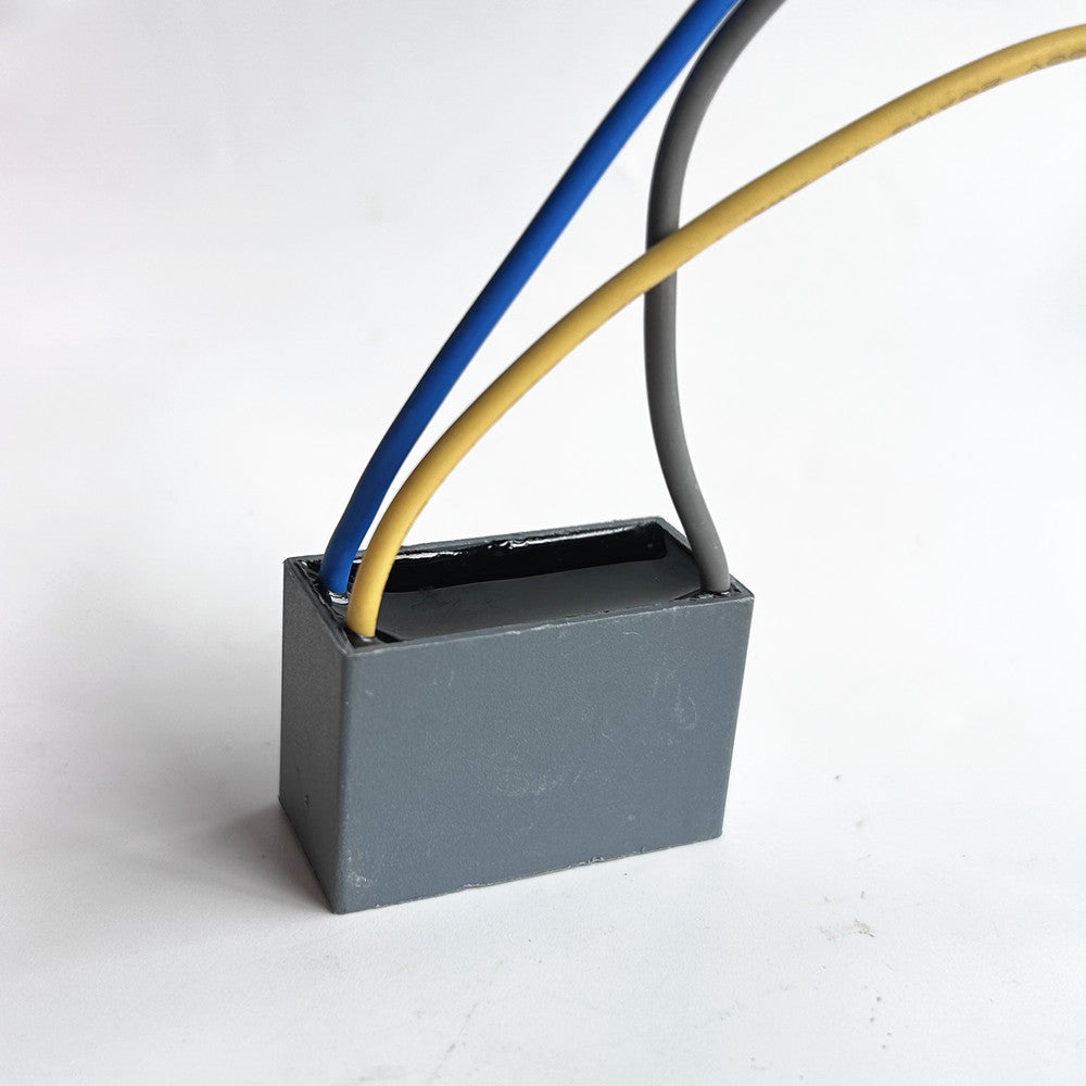 free shipping CBB61 motor fan start capacitor 3 wire, 0.75uf+1.25uf，450V ± 5% 85 degree