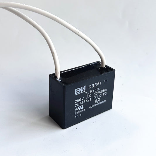 CBB61 7.0mfd 7uf 7uf 250V VAC 50/60Hz Epoxy Resin Sealed Ceiling Fan Capacitor