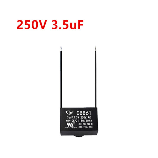 CBB61 3.5mfd 3.5 uF 3.5UF 250V VAC 50/60Hz Epoxy Resin Sealed Ceiling Fan Capacitor