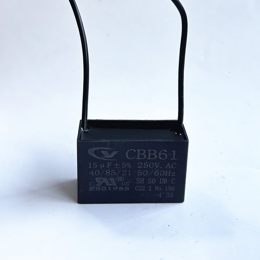CBB61 15mfd 15uf 15 uF 250V VAC 50/60Hz Epoxy Resin Sealed Ceiling Fan Capacitor