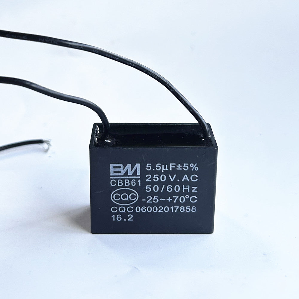 CBB61 5.5mfd 5.5uf 5.5uf 250V VAC 50/60Hz Epoxy Resin Sealed Ceiling Fan Capacitor