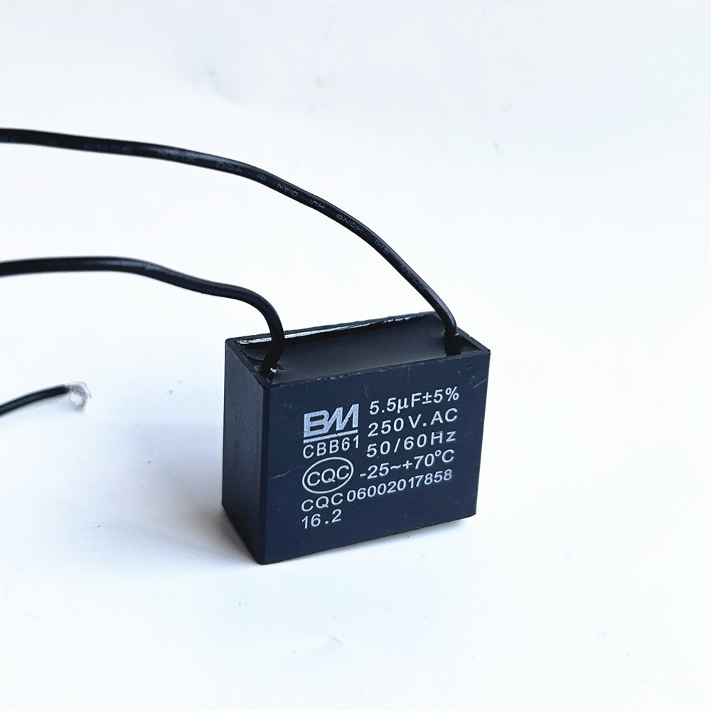CBB61 5.5mfd 5.5uf 5.5uf 250V VAC 50/60Hz Epoxy Resin Sealed Ceiling Fan Capacitor