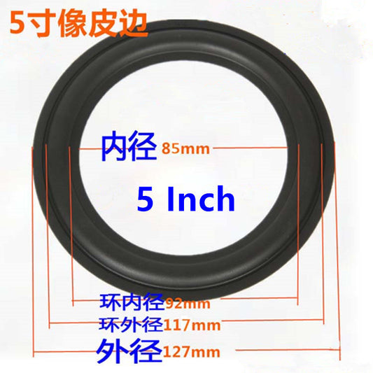 2PCS 127 mm Speaker Surrounder Rubber Woofer Edge For 5" 5 IN/INCH Speaker